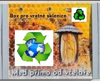 Skříň pro reuse obaly a řešení pro výdej medu