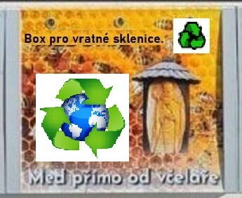 Skříň pro reuse obaly a řešení pro výdej medu