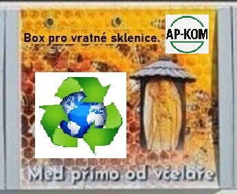 Skříň pro reuse obaly a řešení pro výdej medu